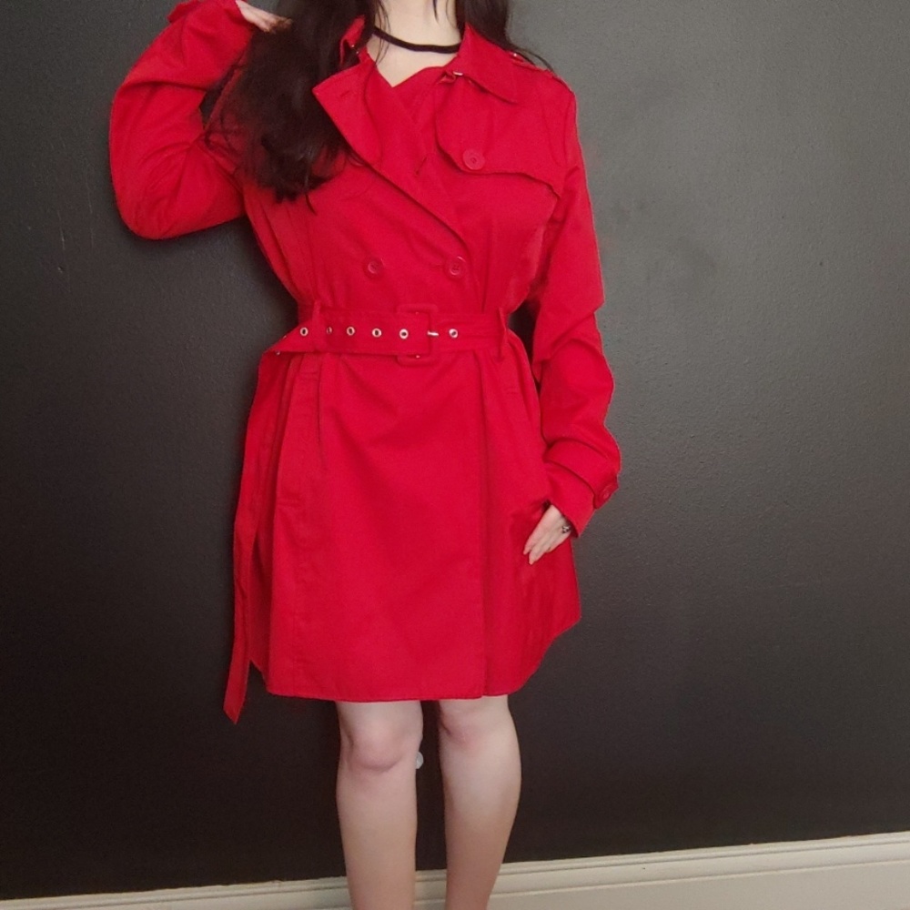 Red kenneth Cole Reaction Windbreaker